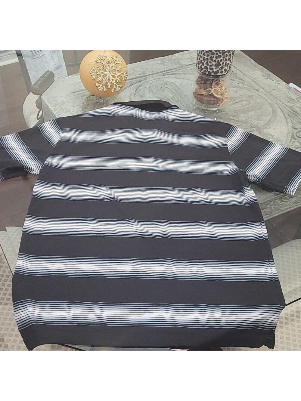 NIKE GOLF PERFORMANCE  BLACKSTRIPPED MEDIUM POLO  SHIRT - Picture 3 of 6